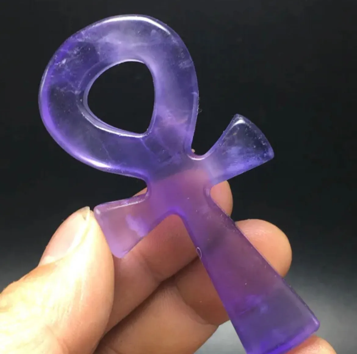 Purple Fluorite Ankh