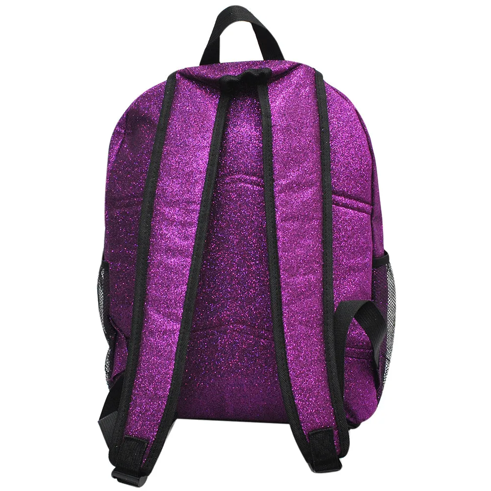 Purple Glitter NGIL Canvas Backpack