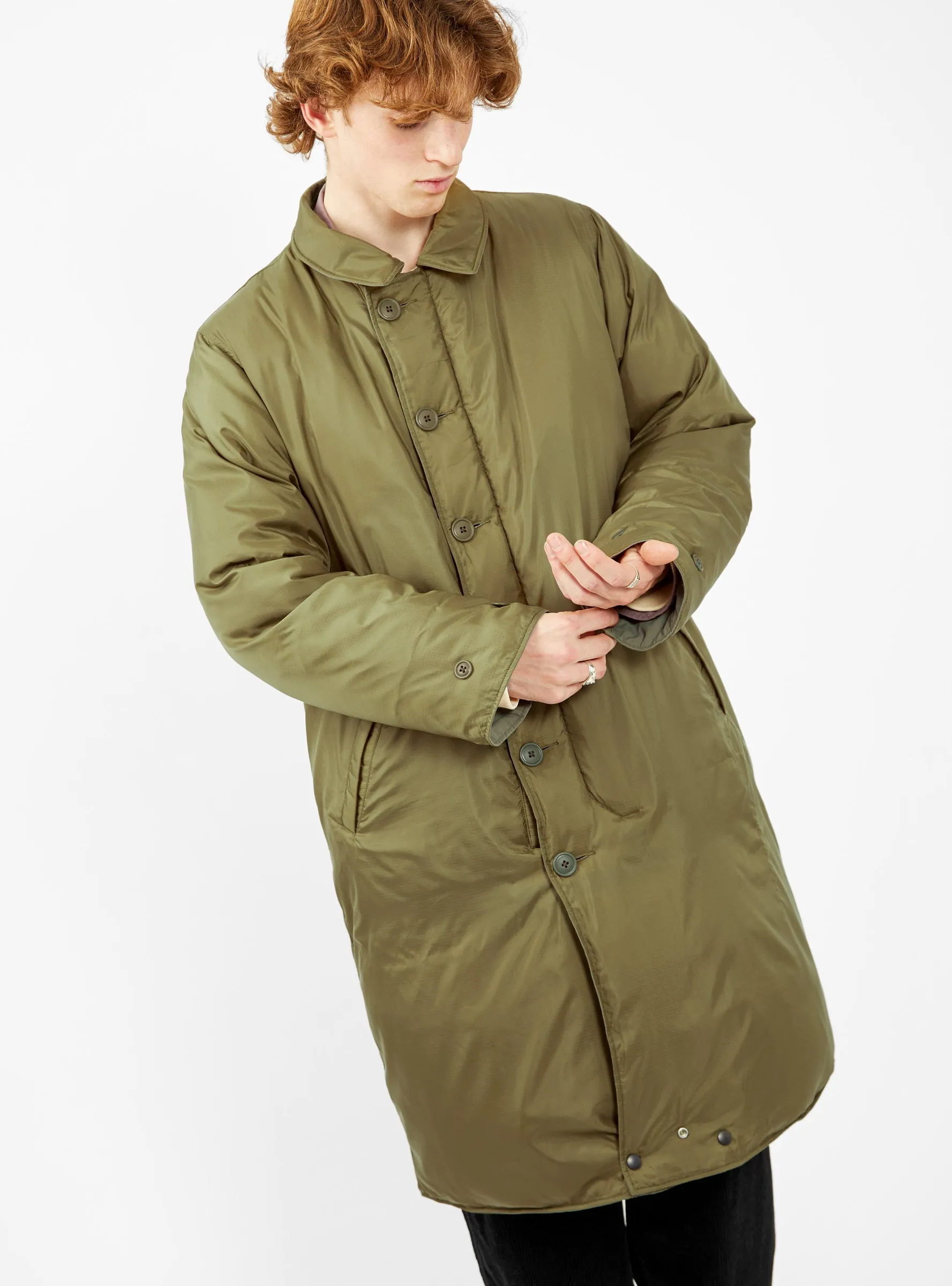 Remi Reversible Down Coat Olive