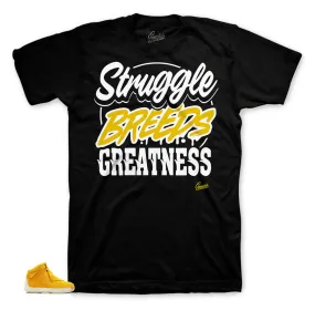 Retro 18 Yellow Suede Shirt - Struggle Breeds - Black