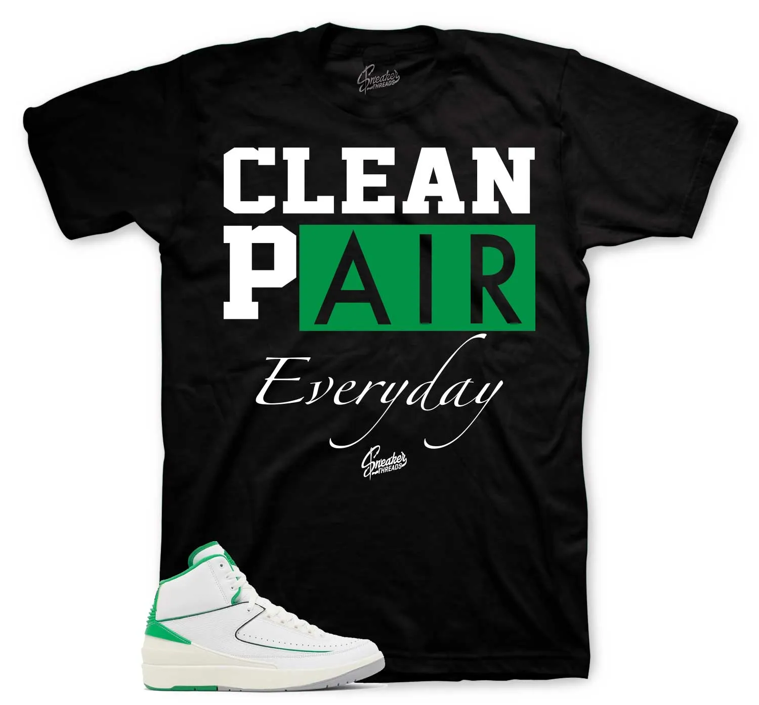 Retro 2 Lucky Green Clean Pair Shirt