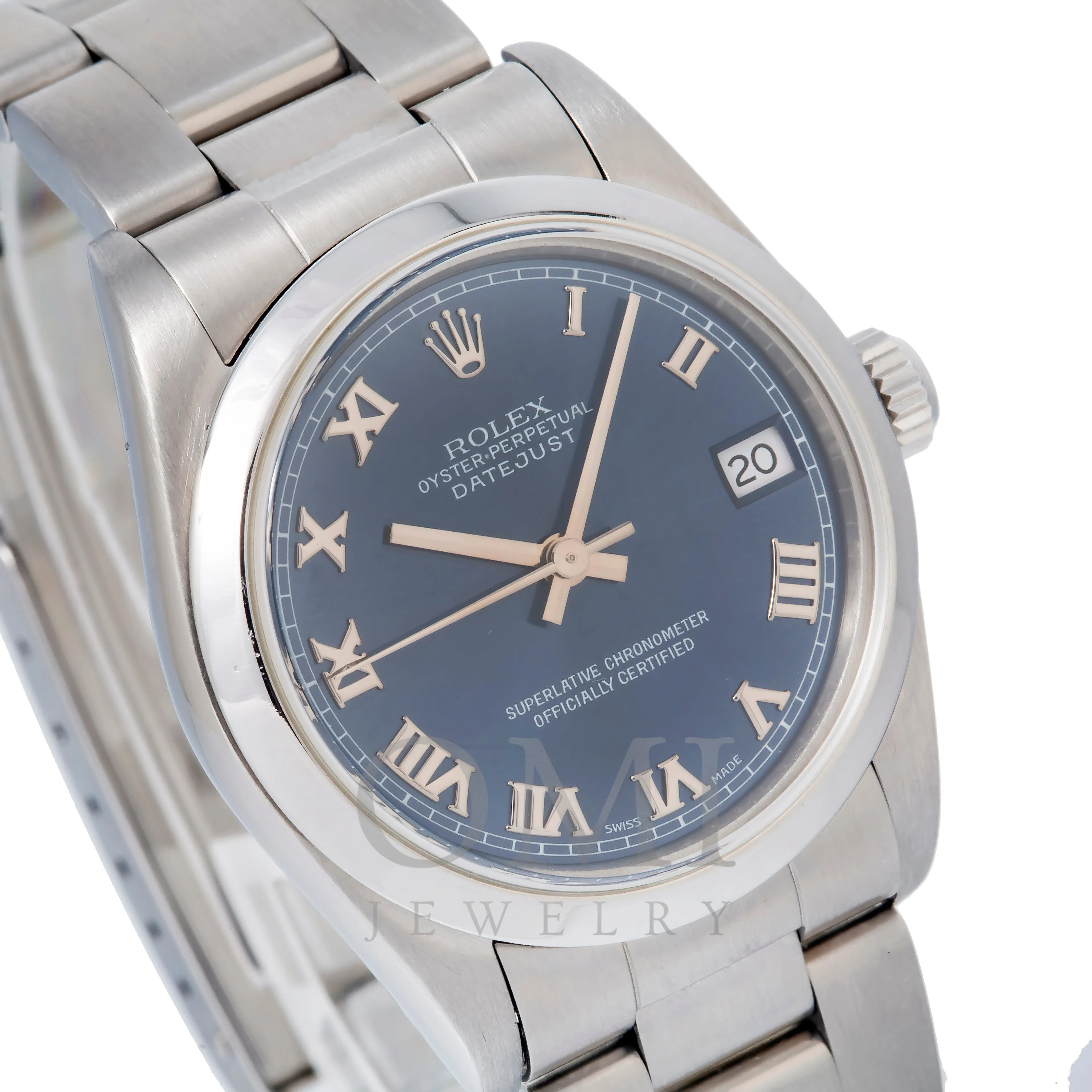 Rolex Datejust 68240 31MM Blue Roman Dial With Stainless Steel Oyster Bracelet