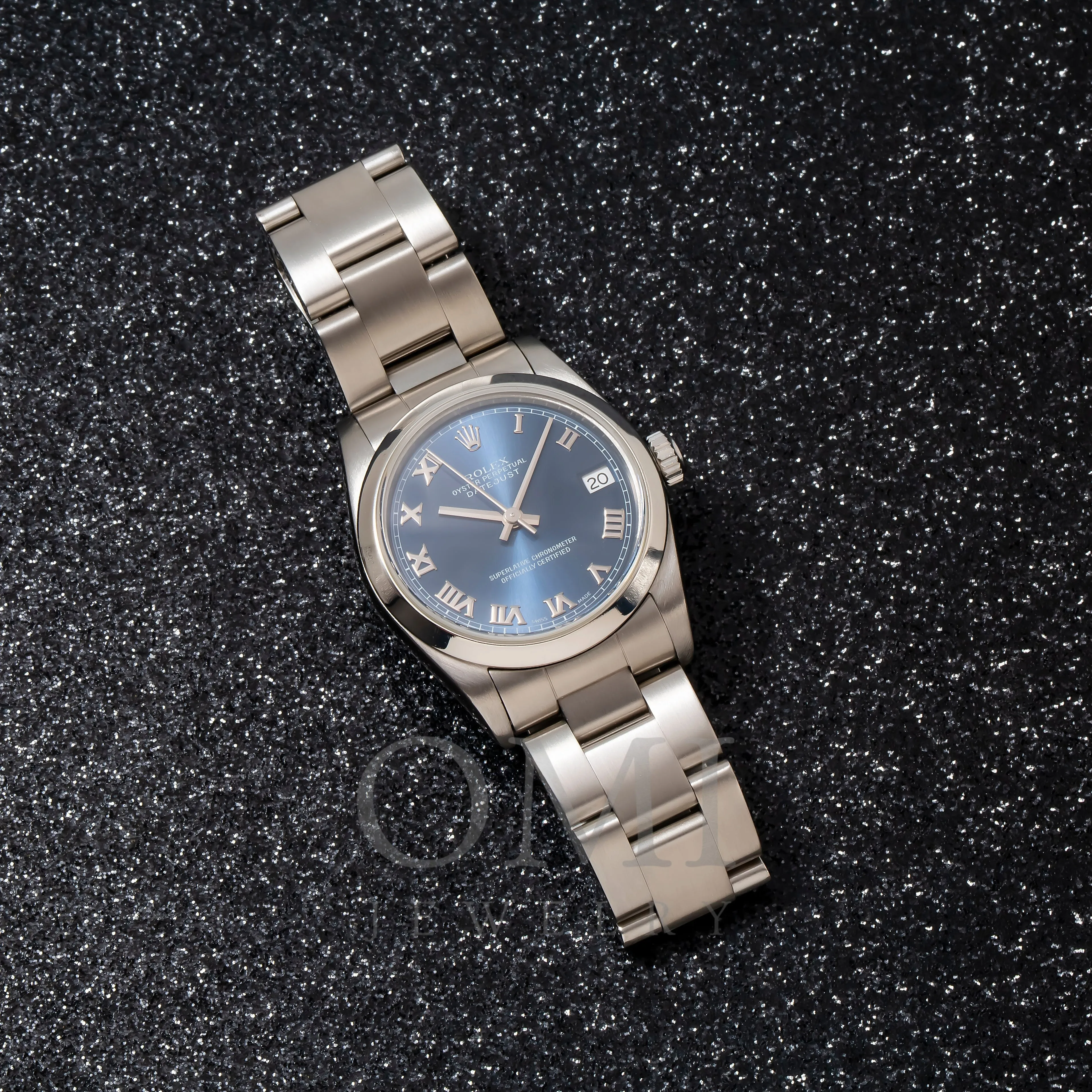 Rolex Datejust 68240 31MM Blue Roman Dial With Stainless Steel Oyster Bracelet