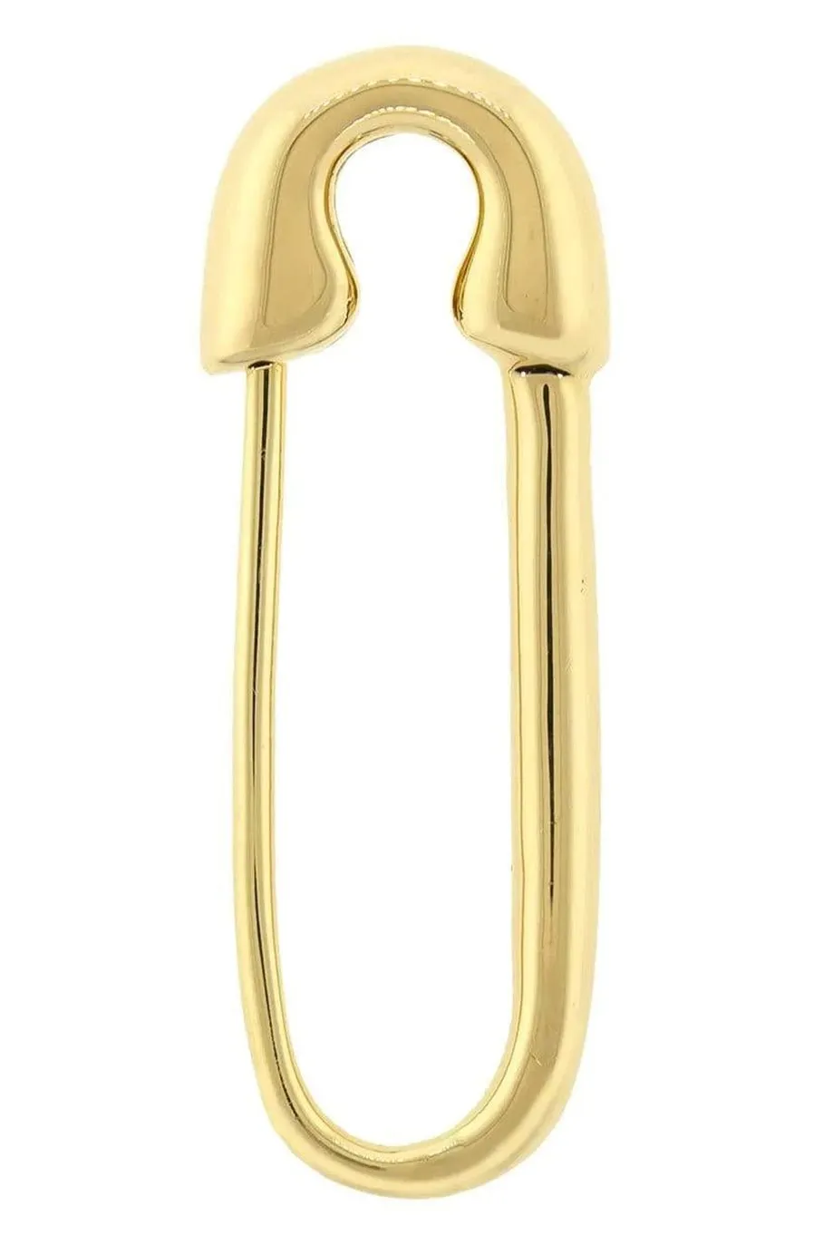 Safety Pin Earring - Yellow Gold