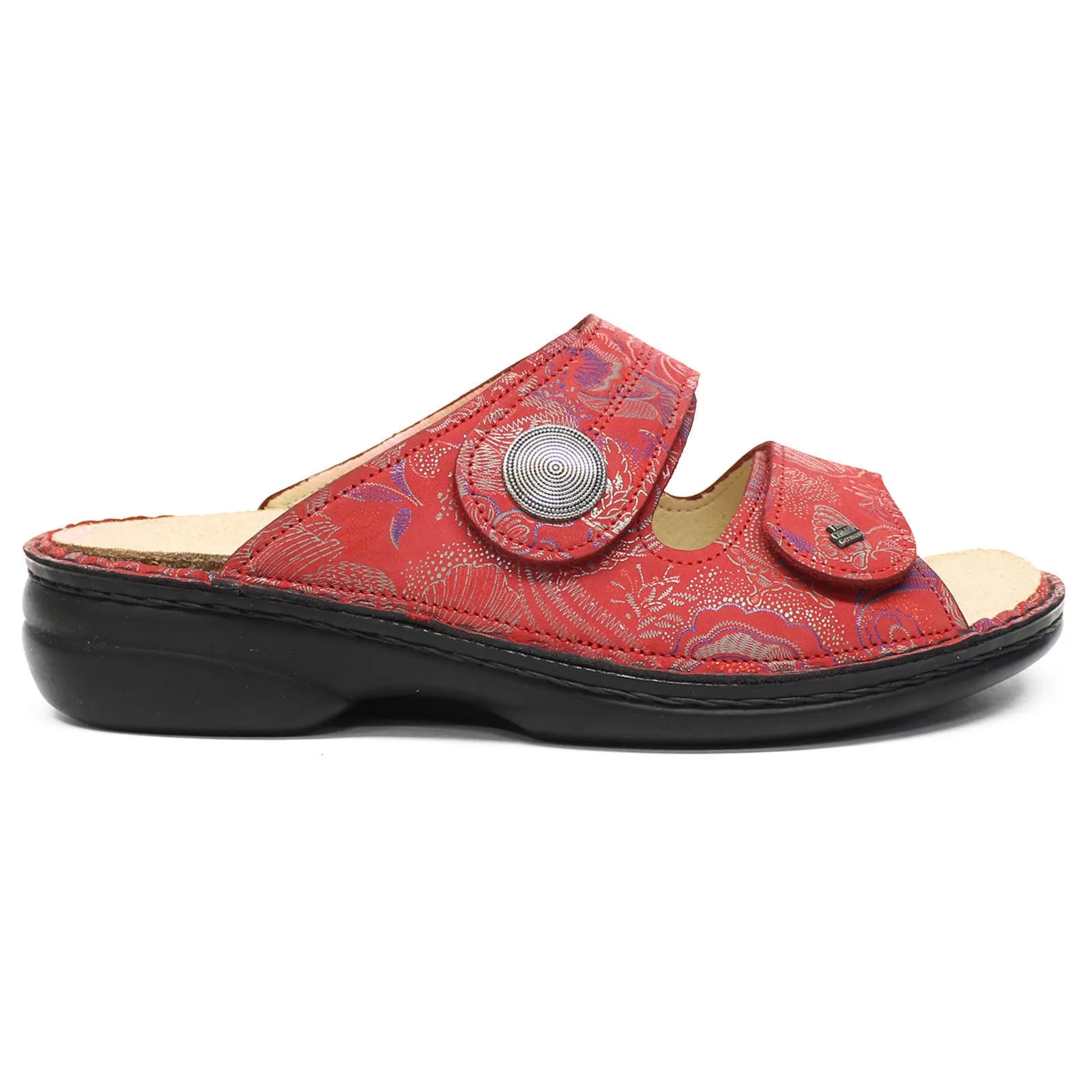 Sansibar Patterned Leather Women's Slip-On Sandals