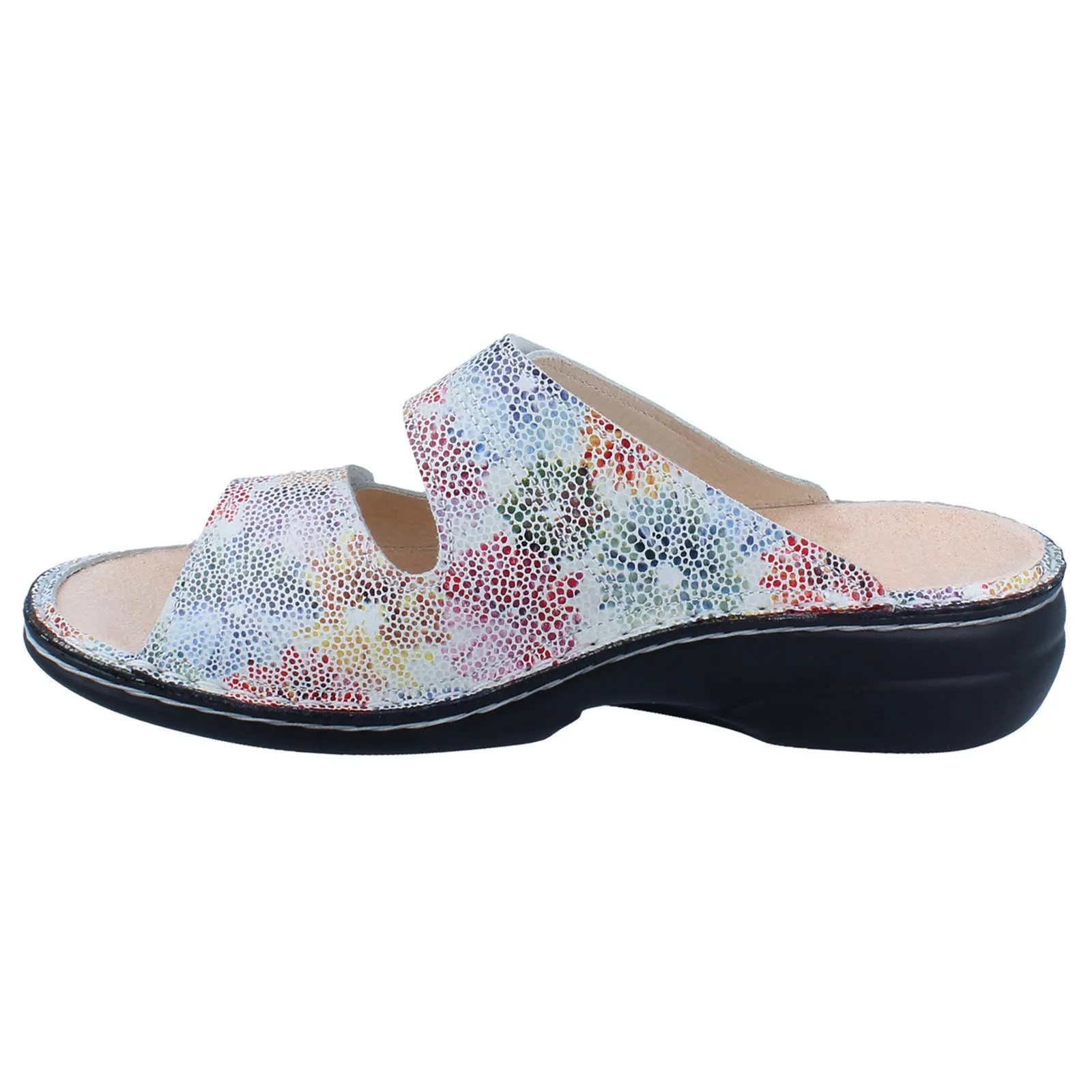 Sansibar Patterned Leather Women's Slip-On Sandals