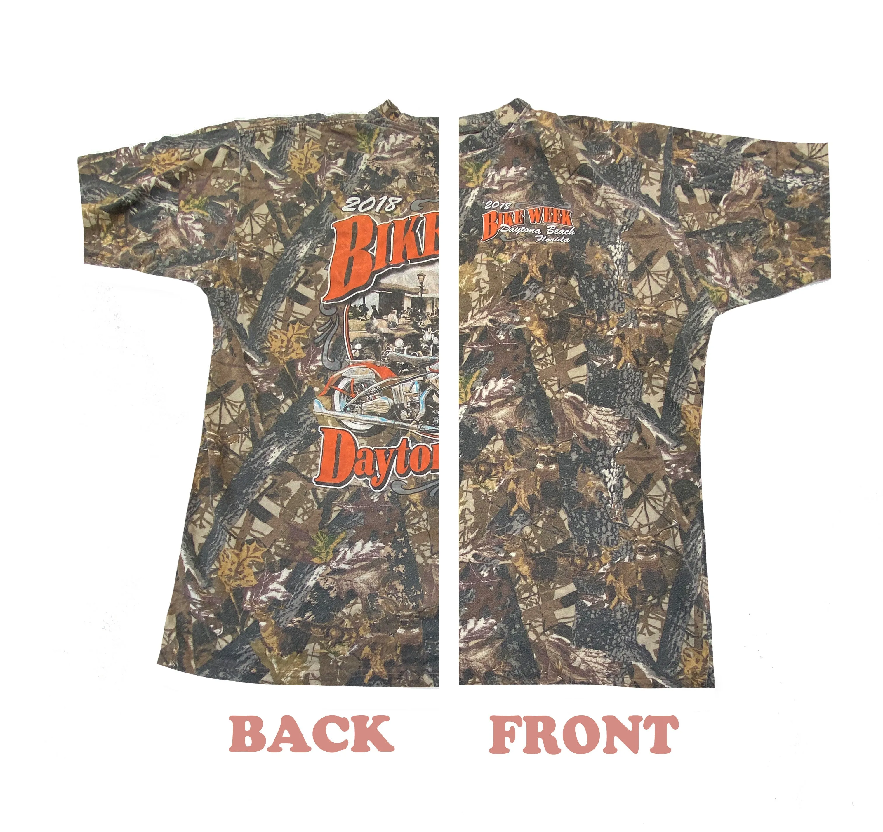 Secondhand Daytona Bike Week 2018, Camo T-shirt