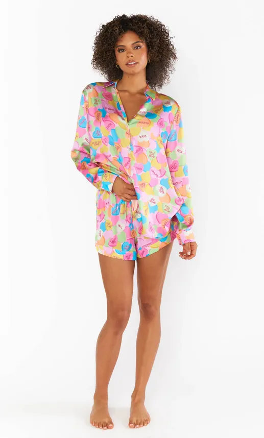 Show Me Your Mumu Early Riser PJ Set - Candy Crush Silky