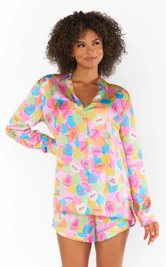 Show Me Your Mumu Early Riser PJ Set - Candy Crush Silky