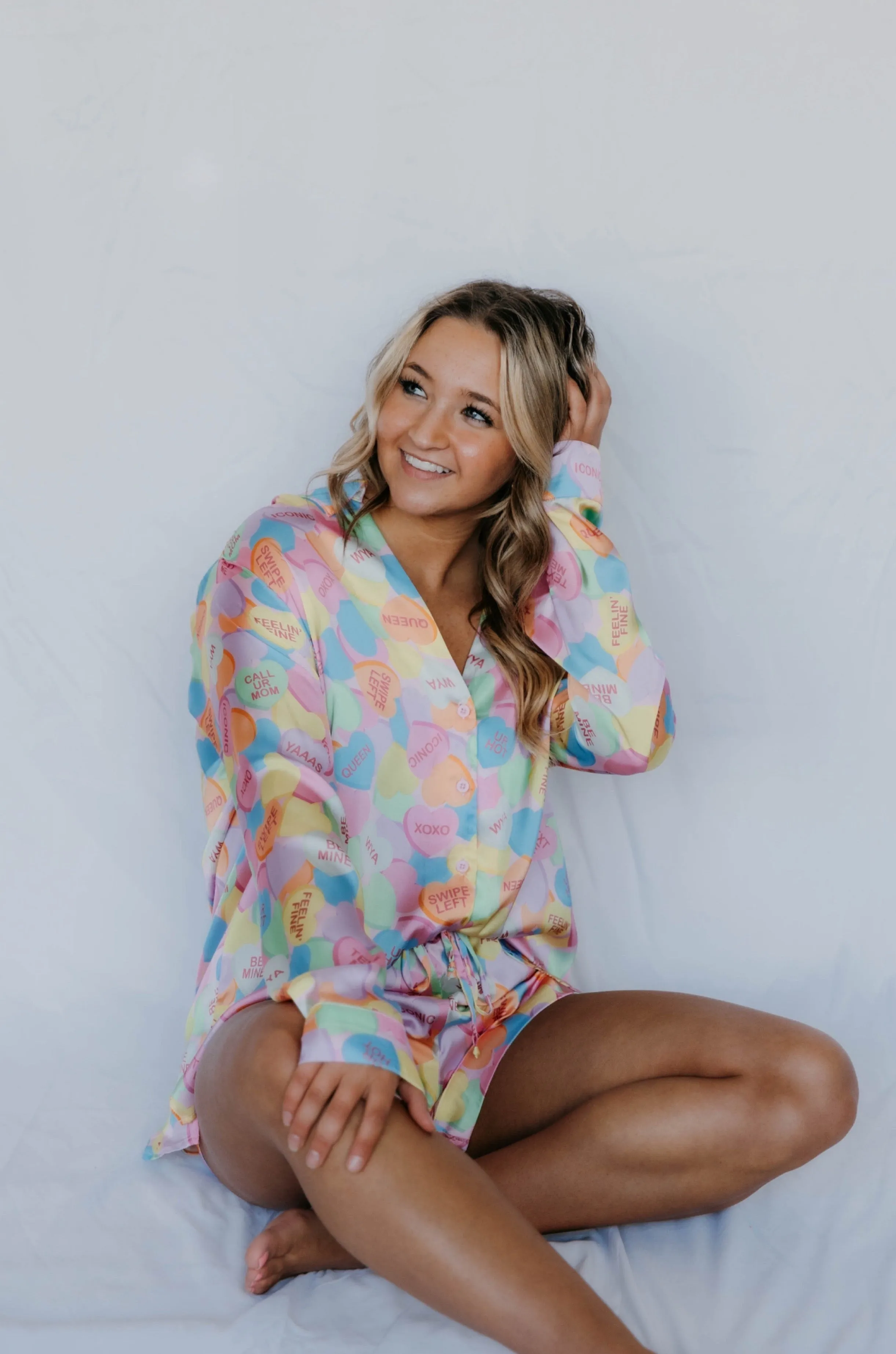 Show Me Your Mumu Early Riser PJ Set - Candy Crush Silky