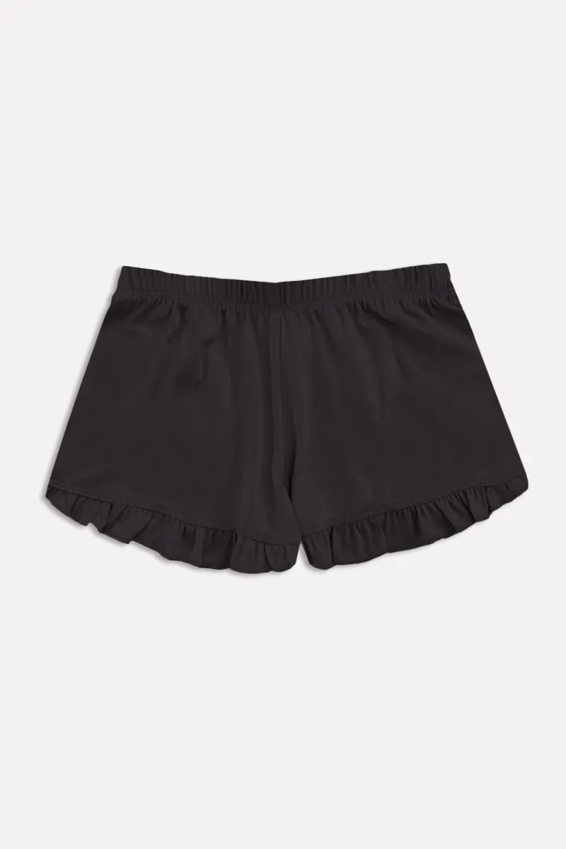 Simply Soft Ruffle Short - Black