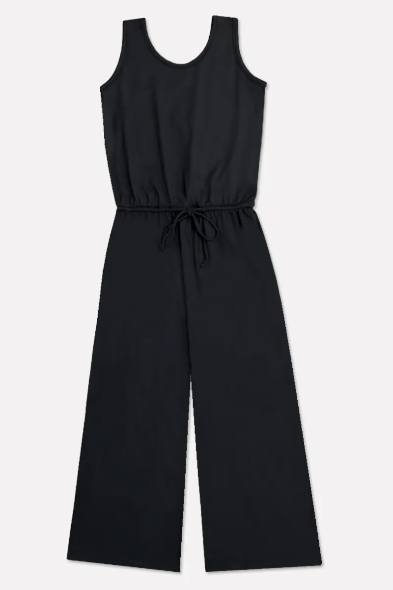 Simply Soft Tank Wide Leg Jumpsuit - Black