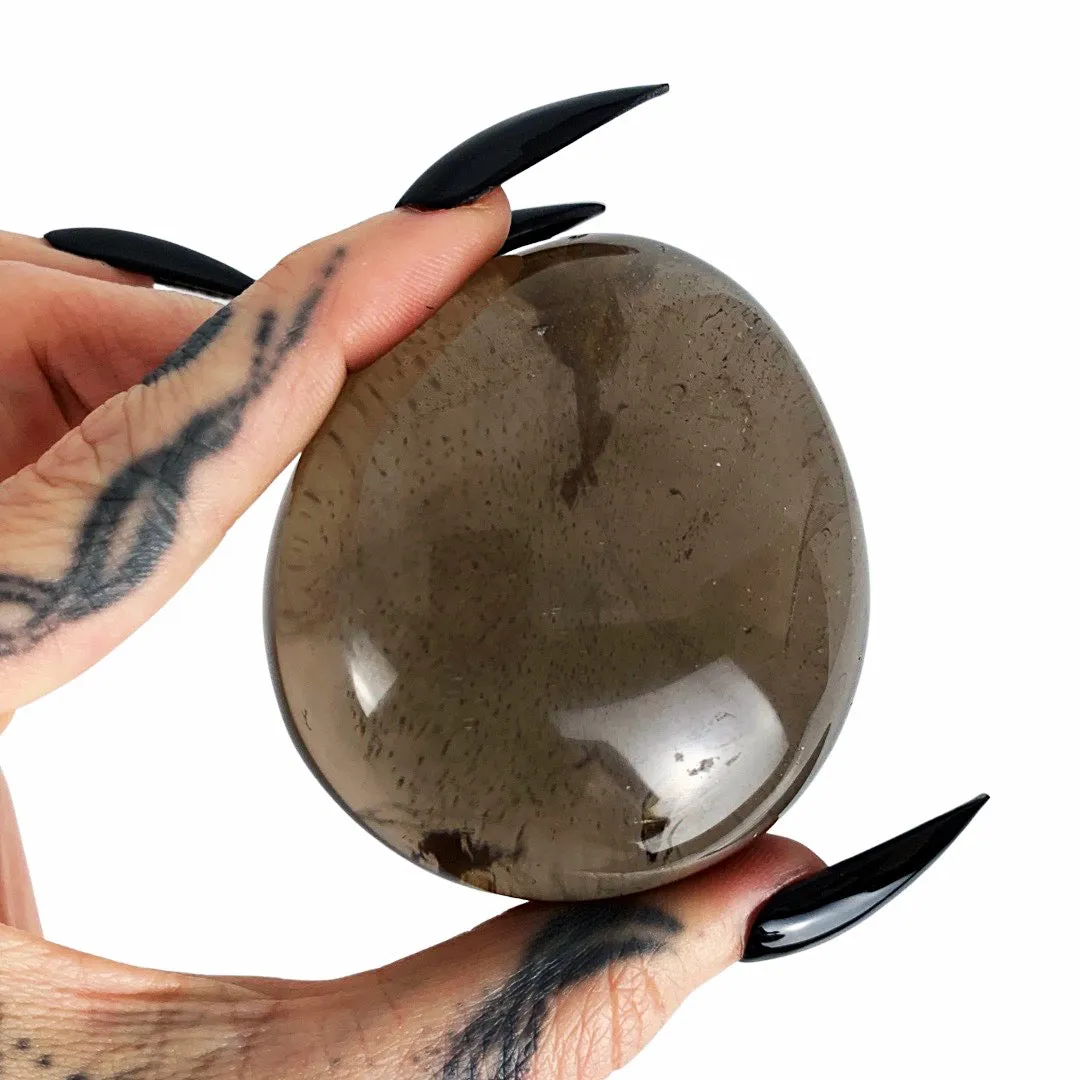 Smoky Quartz Palm Stone