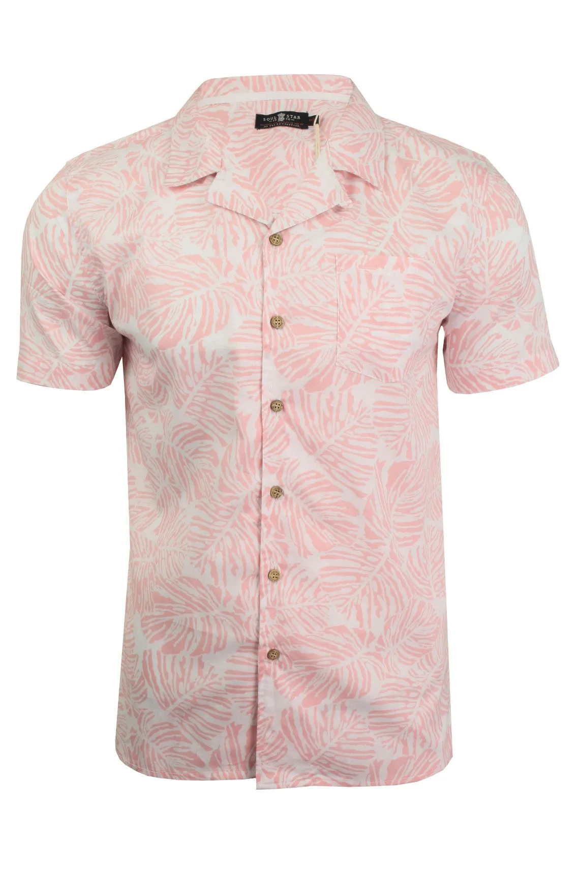 Soul Star Men's Hawaiian Shirt 'Van' Short Sleeved