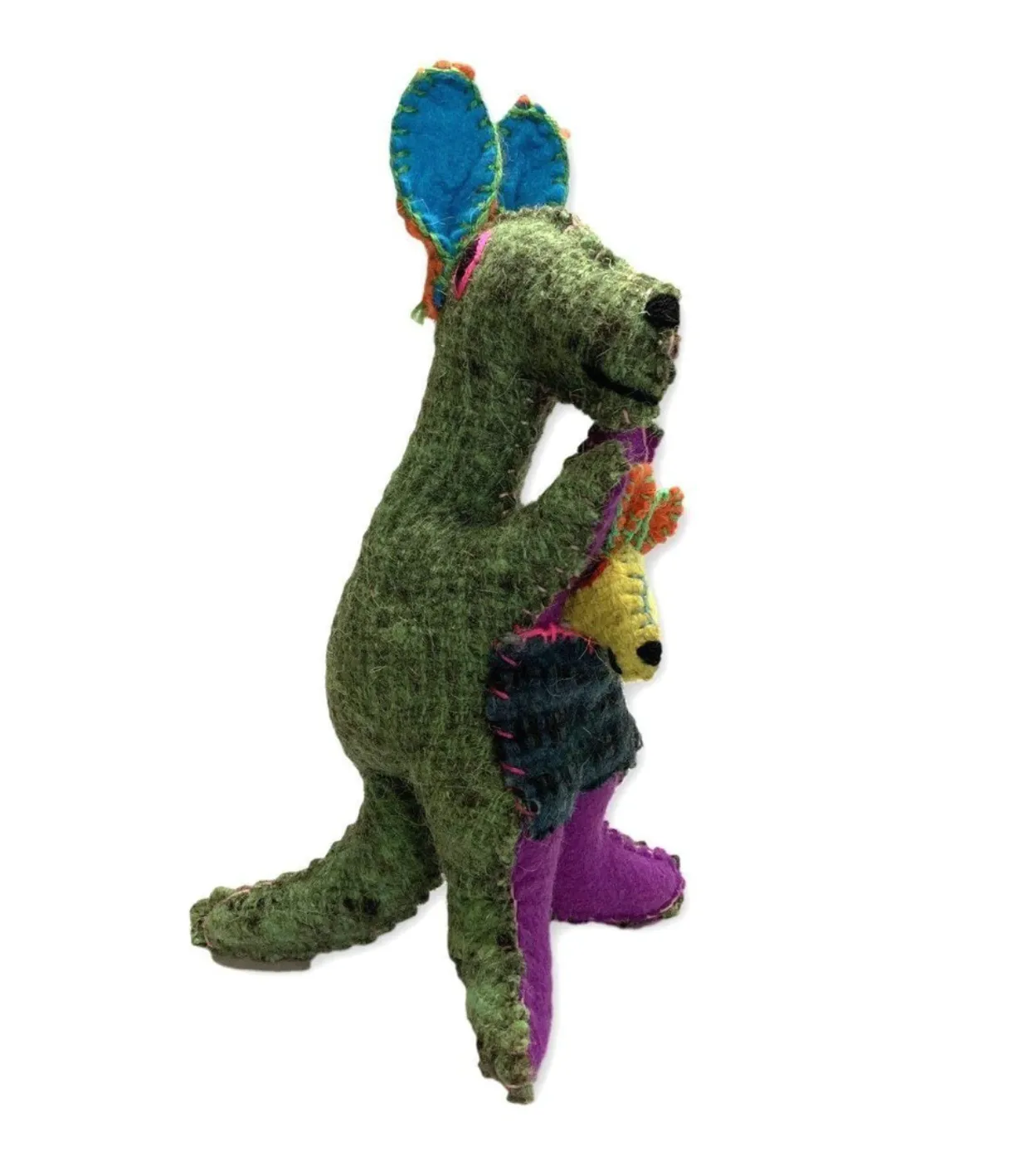 Stuffed Animal, Recycled Wool - Kangaroo