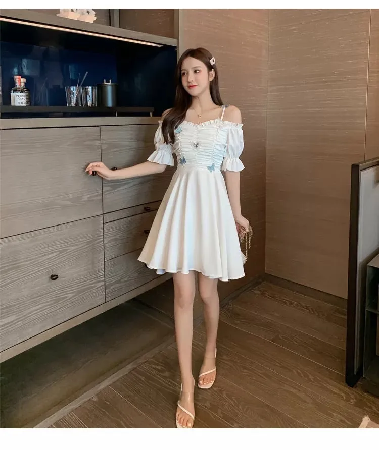 SWEET BUTTERFLY OFF-SHOULDER DRESS BY07244