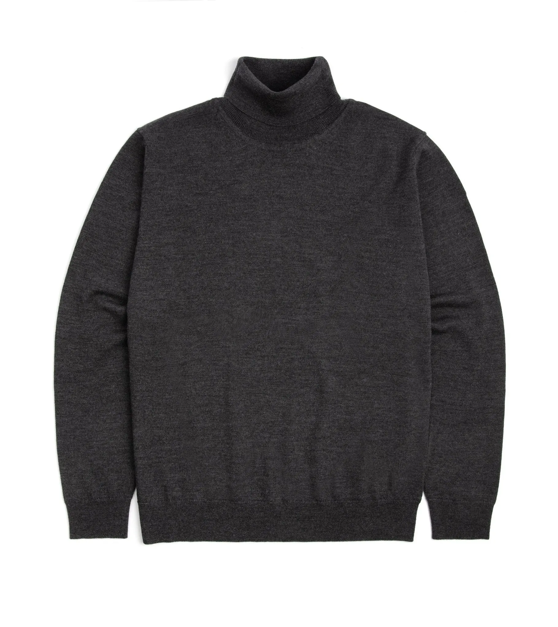 Trunk William Merino Roll Neck Sweater: Charcoal