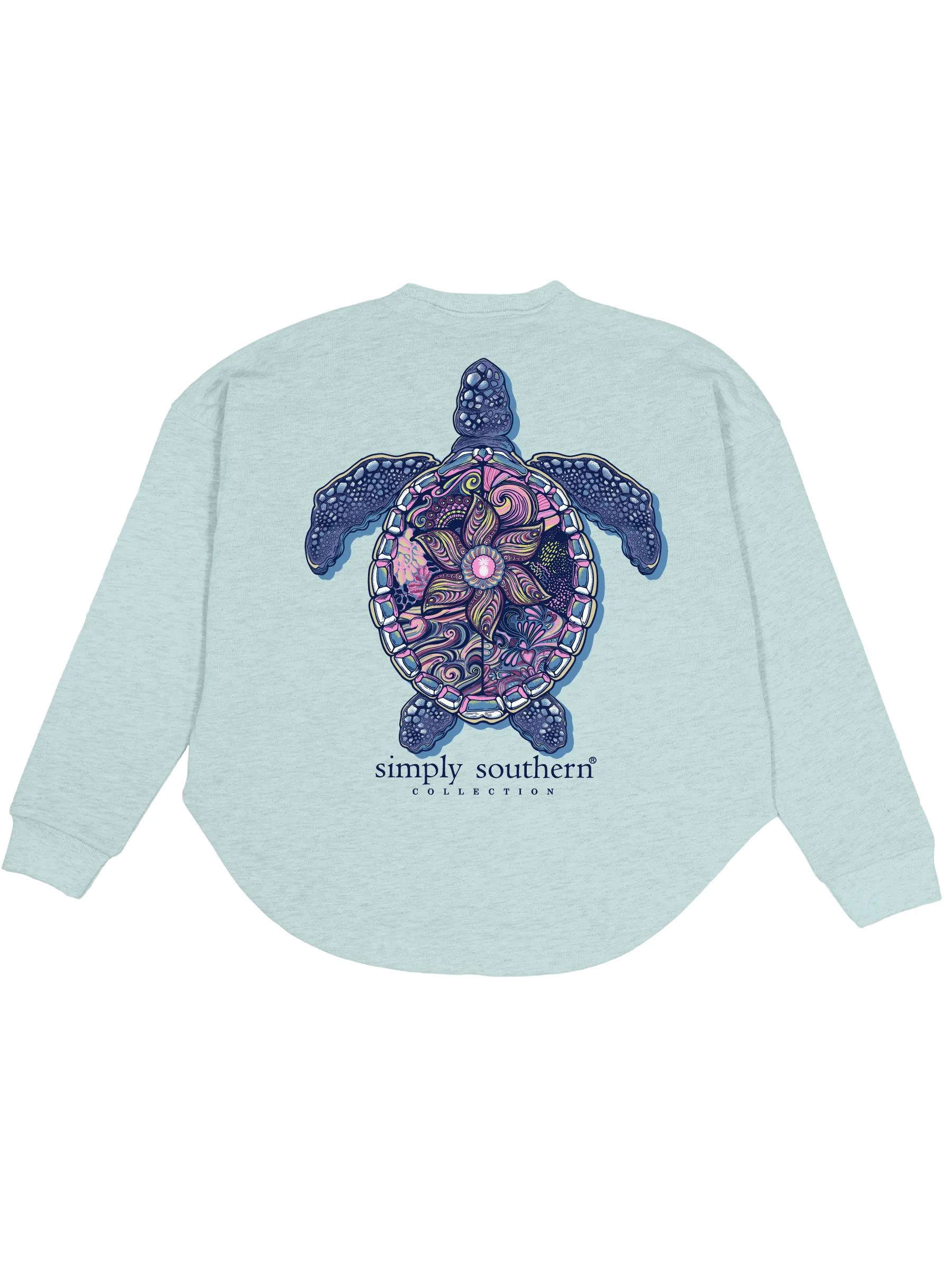 Turtle Tracker Pullover - Ocean