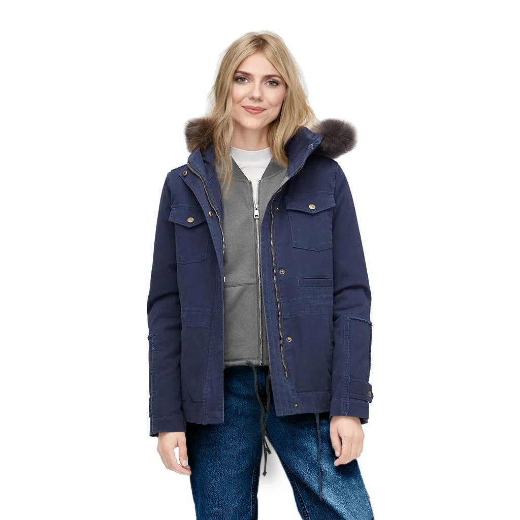 UGG Convertible Field Parka Navy - Women's