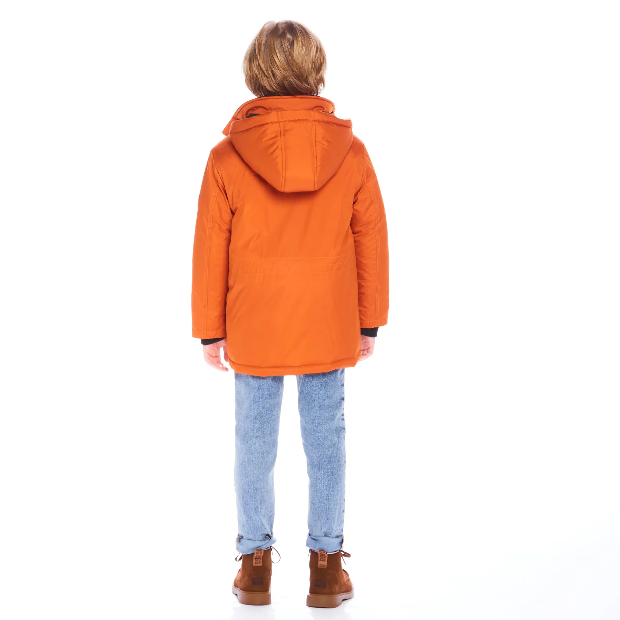 Water Resistant Winter Parka  | Orange