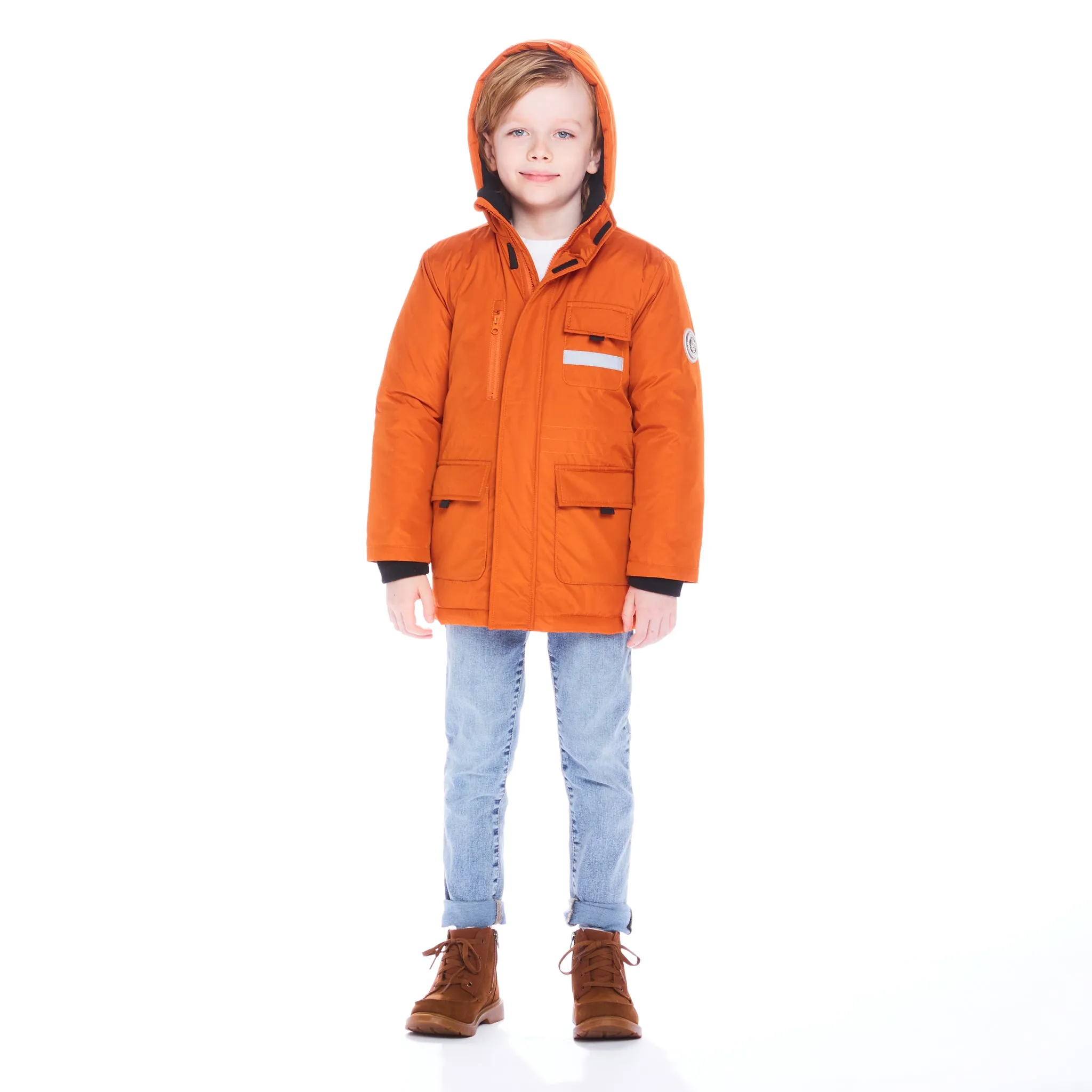 Water Resistant Winter Parka  | Orange