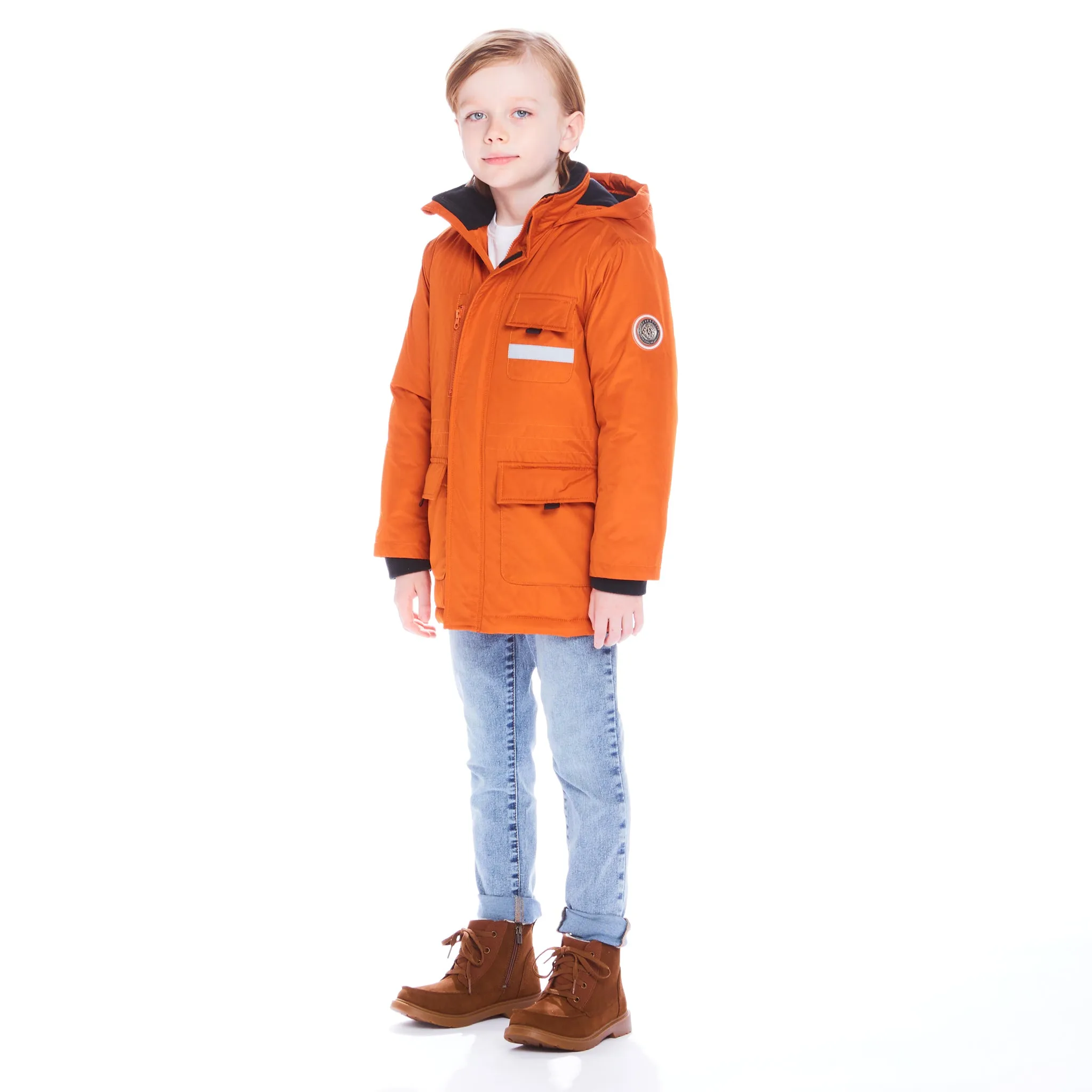 Water Resistant Winter Parka  | Orange