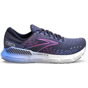 Women's Brooks Glycerin GTS 20, Peacoat/Blue/Pink, 8 B