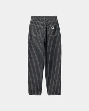 Women’s Orlean Stripe Pant | Black / White (stone washed)