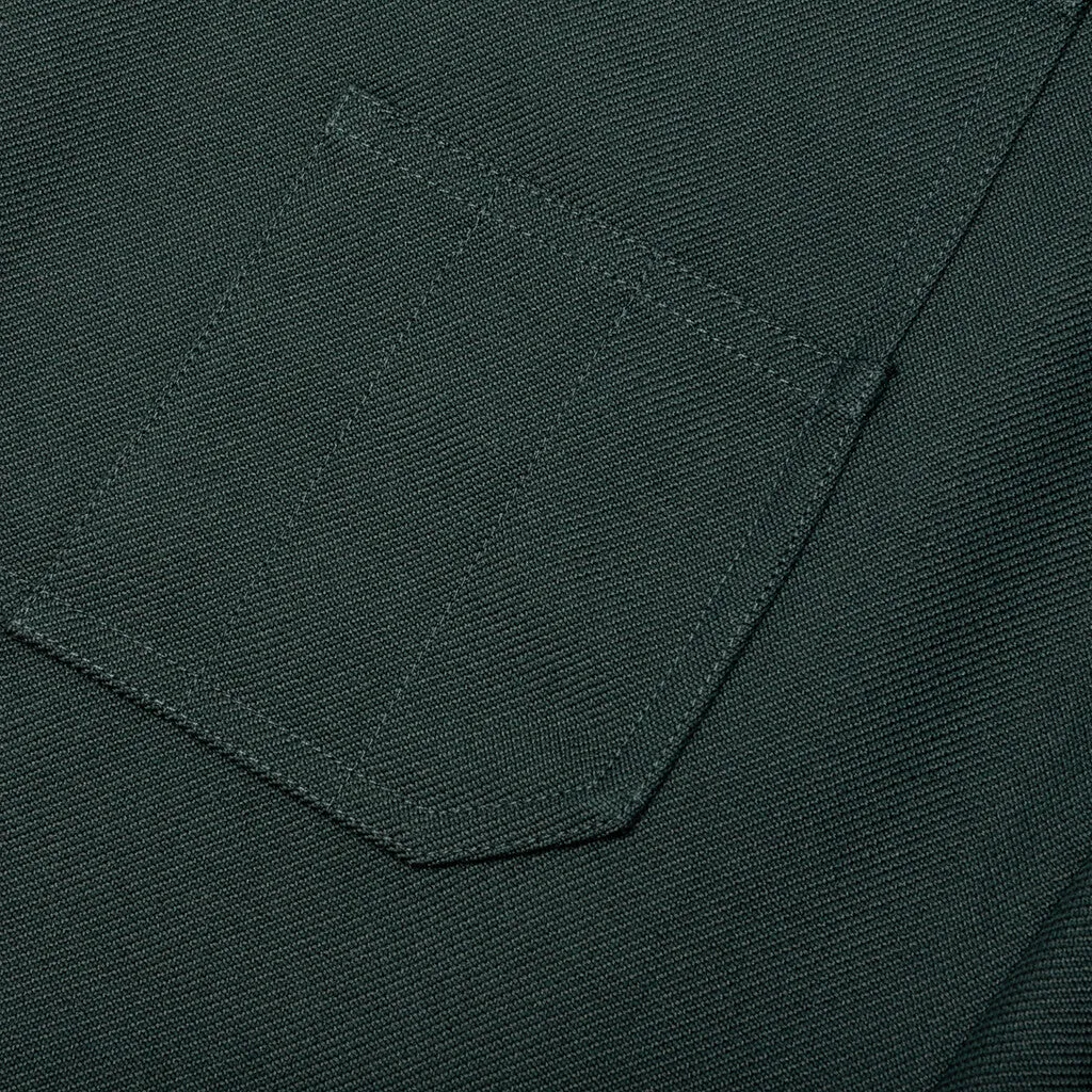 Wool Gabardine Carpenter Pant - Evergreen