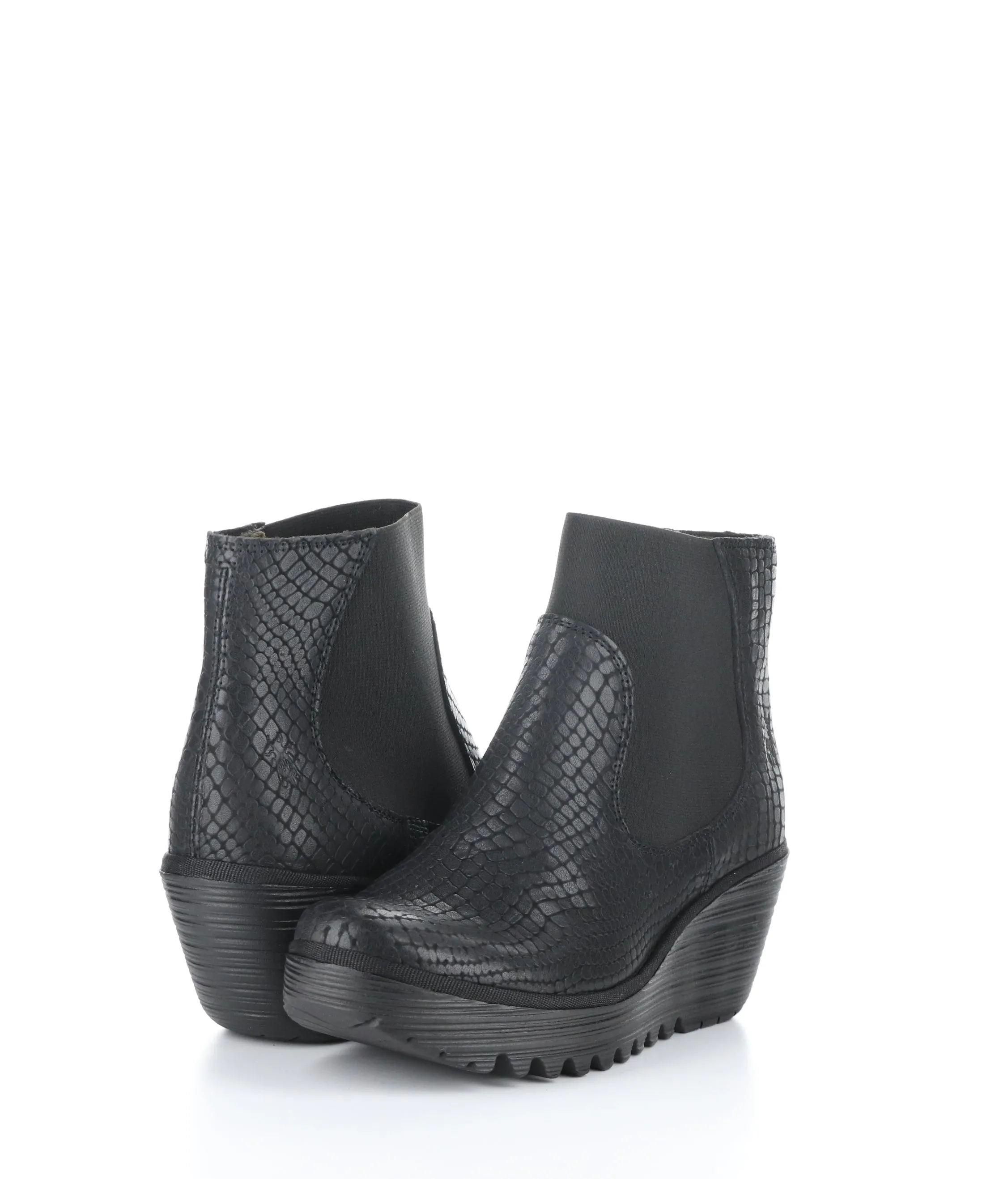 YADE398FLY 005 BLACK Elasticated Boots