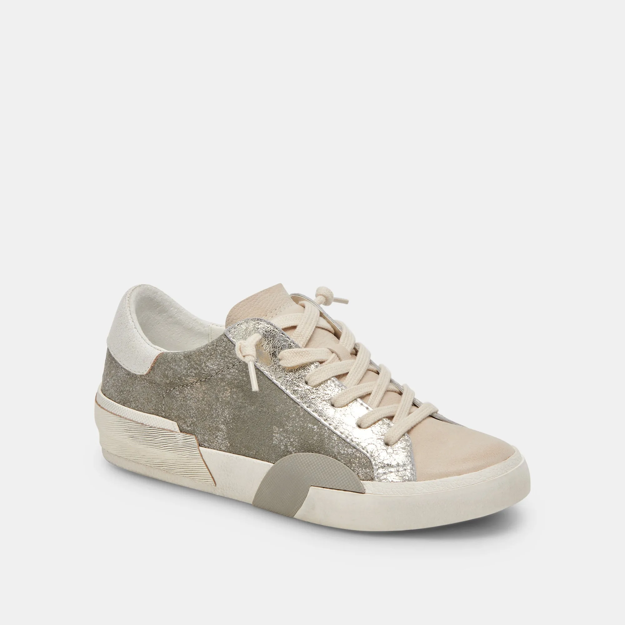 ZINA SNEAKERS GRANITE METALLIC SUEDE