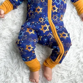 ZIP ROMPER- Chanukkah